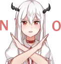 😑 emoji Elf Girl :: @line_stickers Telegram sticker 10 of 40