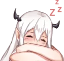 😴 emoji Elf Girl :: @line_stickers Telegram sticker 20 of 40