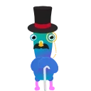 🧐 emoji Neon Pigeon Telegram sticker 21 of 25