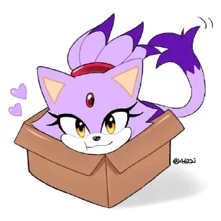 🐱 emoji ★☆Blaze The Cat☆★ by: @ImOutcore Telegram sticker 11 of 29