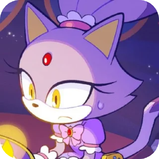 🐱 emoji ★☆Blaze The Cat☆★ by: @ImOutcore Telegram sticker 13 of 29