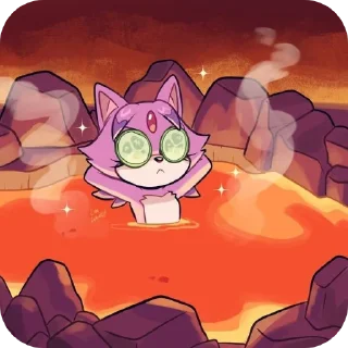 🐱 emoji ★☆Blaze The Cat☆★ by: @ImOutcore Telegram sticker 24 of 29