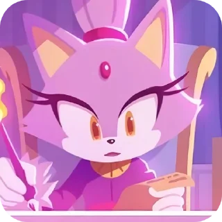 🐱 emoji ★☆Blaze The Cat☆★ by: @ImOutcore Telegram sticker 21 of 29