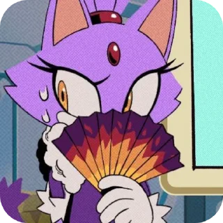 🐱 emoji ★☆Blaze The Cat☆★ by: @ImOutcore Telegram sticker 9 of 29