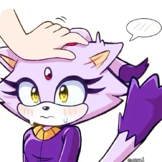 🐱 emoji ★☆Blaze The Cat☆★ by: @ImOutcore Telegram sticker 15 of 29