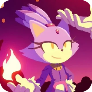 🐱 emoji ★☆Blaze The Cat☆★ by: @ImOutcore Telegram sticker 14 of 29