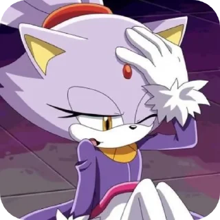 🐱 emoji ★☆Blaze The Cat☆★ by: @ImOutcore Telegram sticker 12 of 29
