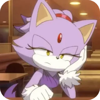 🐱 emoji ★☆Blaze The Cat☆★ by: @ImOutcore Telegram sticker 23 of 29