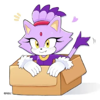 🐱 emoji ★☆Blaze The Cat☆★ by: @ImOutcore Telegram sticker 22 of 29