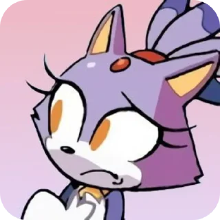 🐱 emoji ★☆Blaze The Cat☆★ by: @ImOutcore Telegram sticker 17 of 29