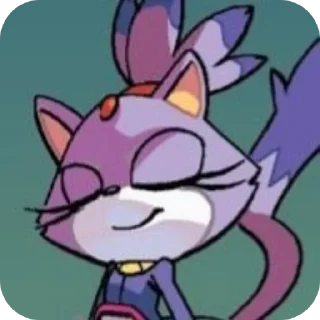 🐱 emoji ★☆Blaze The Cat☆★ by: @ImOutcore Telegram sticker 4 of 29