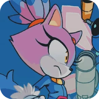 🐱 emoji ★☆Blaze The Cat☆★ by: @ImOutcore Telegram sticker 18 of 29