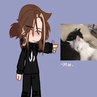 🐱 emoji (๑'ᴗ')ゞ Telegram sticker 6 of 27