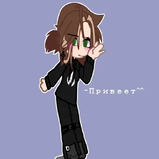 👋 emoji (๑'ᴗ')ゞ Telegram sticker 8 of 27