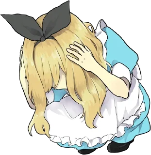 😞 emoji Jeanne alter and other Telegram sticker 20 of 67