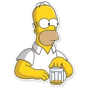 Sticker from Homer Simpson