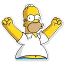 Sticker from Homer Simpson