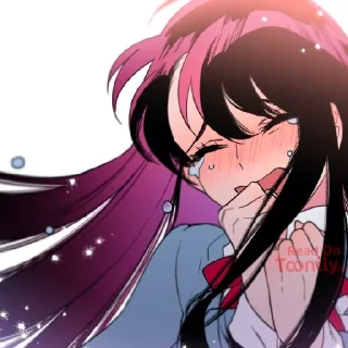 😭 emoji 🖤Secret alliance 🖤 Telegram sticker 20 of 113