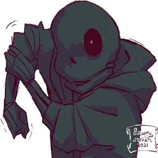 🖤 emoji Nightmare sans Telegram sticker 14 of 34