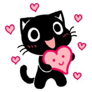 Blacky Kitty sticker 3