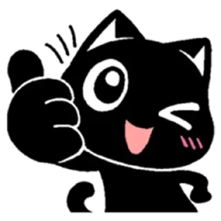 Blacky Kitty sticker 2
