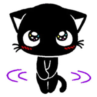 Blacky Kitty sticker 1