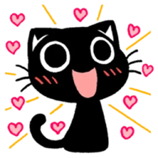 Blacky Kitty sticker 4