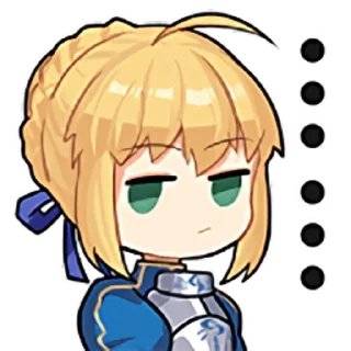 Sticker from Mahjong Soul Fate HF Emotes