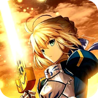 🗡 emoji Queen Artoria Telegram sticker 7 of 64