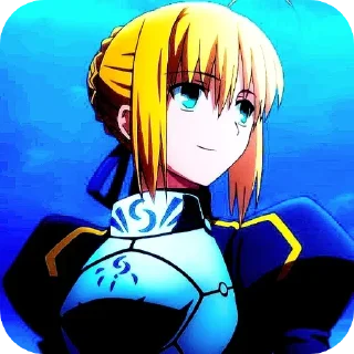 😊 emoji Queen Artoria Telegram sticker 11 of 64