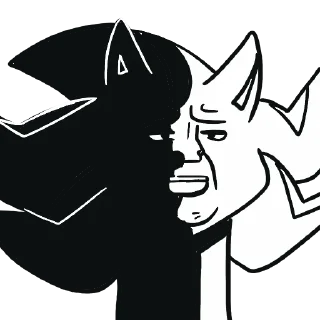 😶 emoji Shadow the Hedgehog Telegram sticker 19 of 25