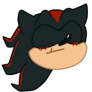 😚 emoji Shadow the Hedgehog Telegram sticker 5 of 25