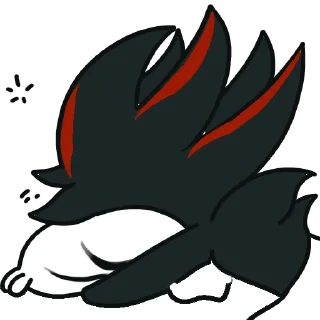 💤 emoji Shadow the Hedgehog Telegram sticker 14 of 25