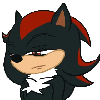 ☹️ emoji Shadow the Hedgehog Telegram sticker 16 of 25
