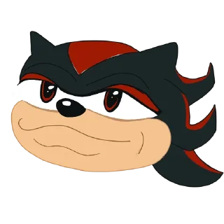 🙂 emoji Shadow the Hedgehog Telegram sticker 12 of 25