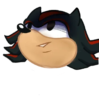 😶 emoji Shadow the Hedgehog Telegram sticker 6 of 25