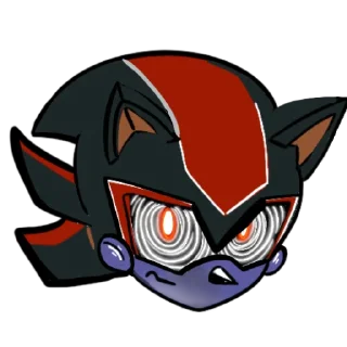 🤖 emoji Shadow the Hedgehog Telegram sticker 23 of 25
