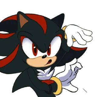 😬 emoji Shadow the Hedgehog Telegram sticker 10 of 25