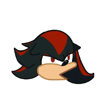 😠 emoji Shadow the Hedgehog Telegram sticker 13 of 25