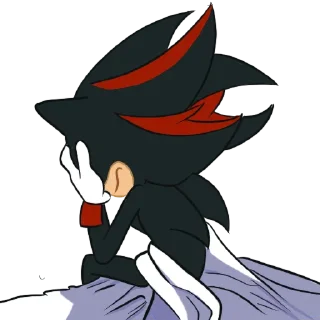 😑 emoji Shadow the Hedgehog Telegram sticker 9 of 25