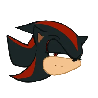 😉 emoji Shadow the Hedgehog Telegram sticker 20 of 25
