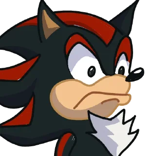 😡 emoji Shadow the Hedgehog Telegram sticker 7 of 25