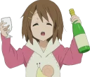🍾 emoji Yui Pack Telegram sticker 7 of 55