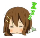 😴 emoji Yui Pack Telegram sticker 16 of 55