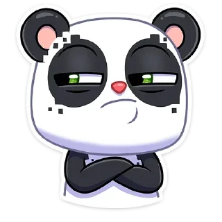 😑 emoji Панда Куару :: @TgSticker Telegram sticker 9 of 16