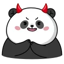 😈 emoji Панда Ок @TgSticker Telegram sticker 11 of 20