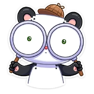 🔎 emoji Панда Куару :: @TgSticker Telegram sticker 10 of 16