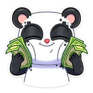 💵 emoji Панда Куару :: @TgSticker Telegram sticker 8 of 16