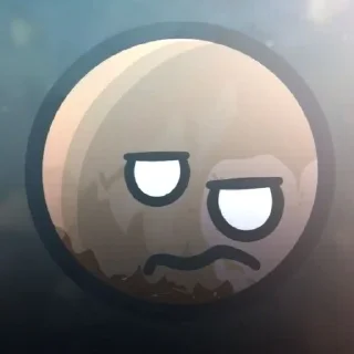 😐 emoji ꒰ 🌘 ꒱ ᴘʟᴜᴛᴏ (шаранутый космос) Telegram sticker 12 of 35
