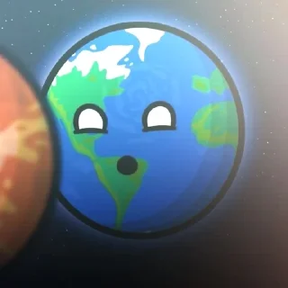 😮 emoji ꒰ 🌎 ꒱ ᴇᴀʀᴛʜ (шаранутый космос) Telegram sticker 5 of 35